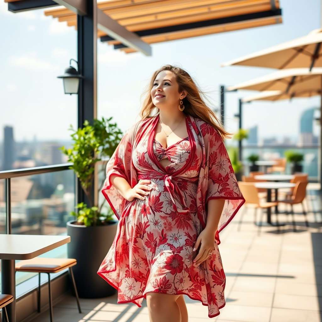 plus-size-woman-wearing-a-flowy-kimono