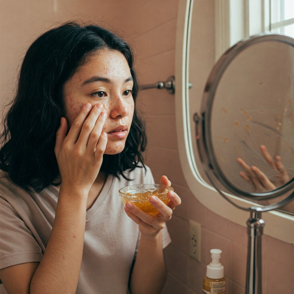 Using chia seed and honey mask to treat acne-prone skin naturally Using chia seed and honey mask to treat acne-prone skin naturally
