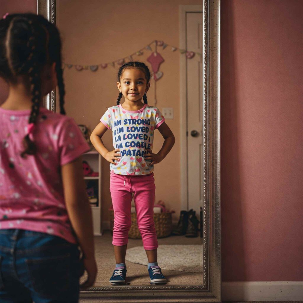 stand in front of mirror